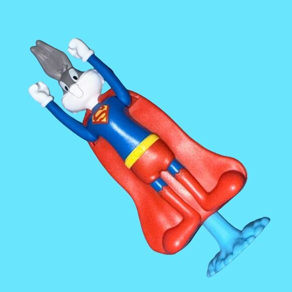 2 Burger King Justice League WB Lola Bunny WW Bugs Bunny Superman Figures A25 - Picture 4 of 10